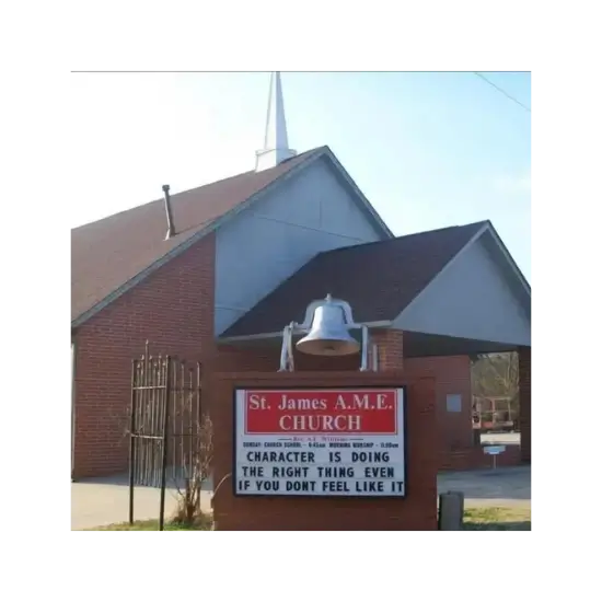 Historic St James AME Church in arcadia, ok